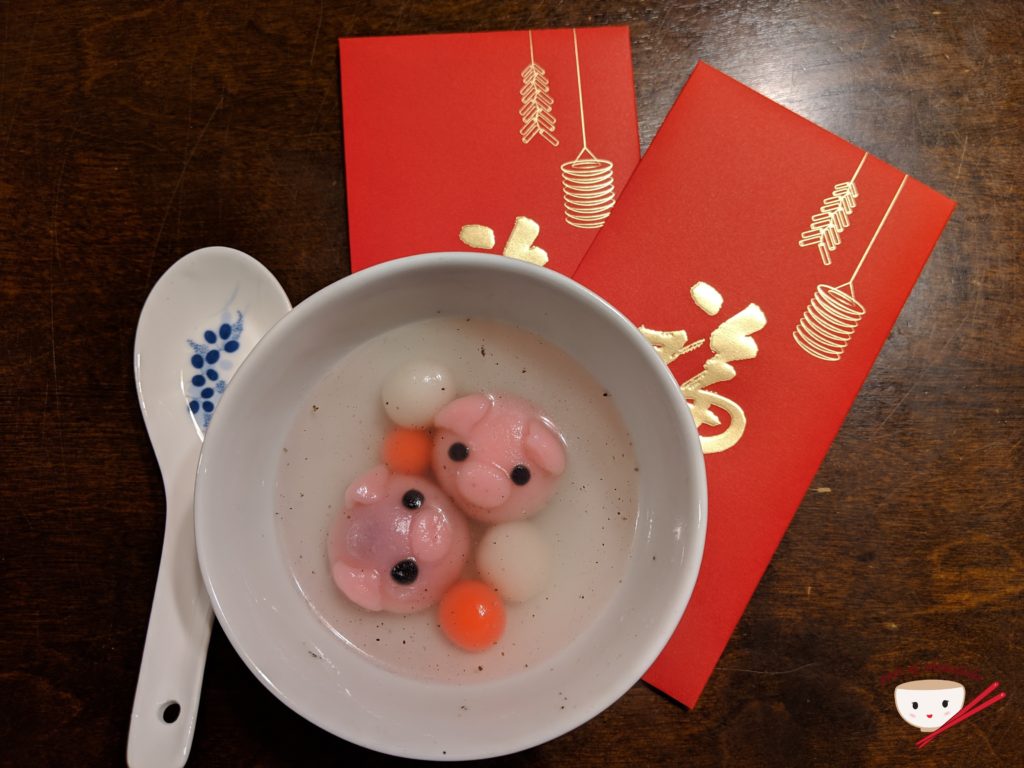 Tang Yuan (Chinese Sweet Rice Dumplings) - PAIR OF CHOPSTICKS