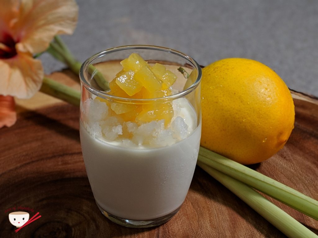 Lemon grass panna cotta